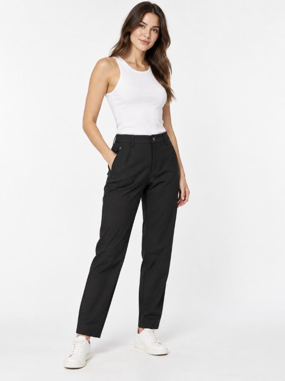 Marc New York Andrew Marc Women’s Black Stretch Chino Pants Size 32/32